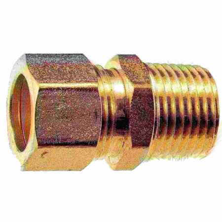 Midwest Fastener 5/8" OD x 1/2MIP Brass Compression Pipe Connectors 2PK 34488